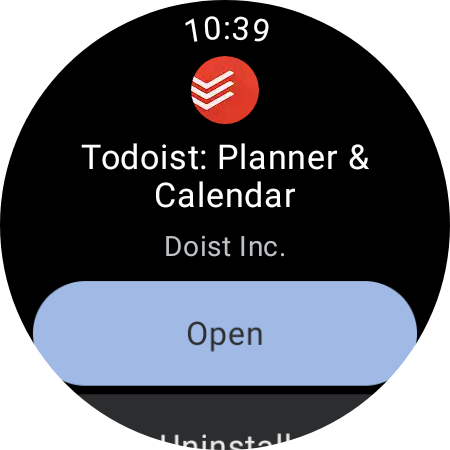 Todoist Galaxy Watch app.