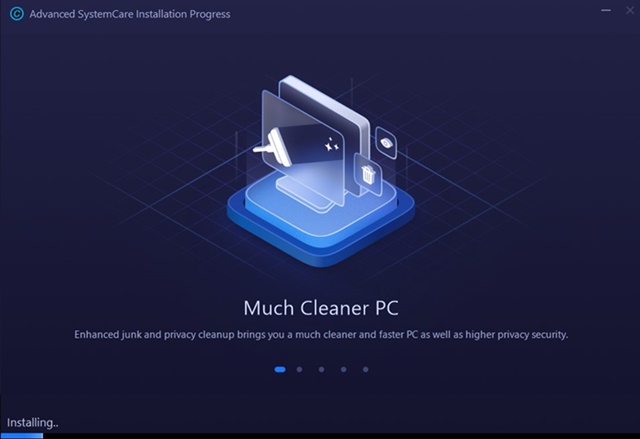 wait until Advanced System Care installs