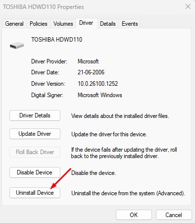 Uninstall Device