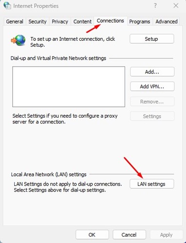 LAN settings