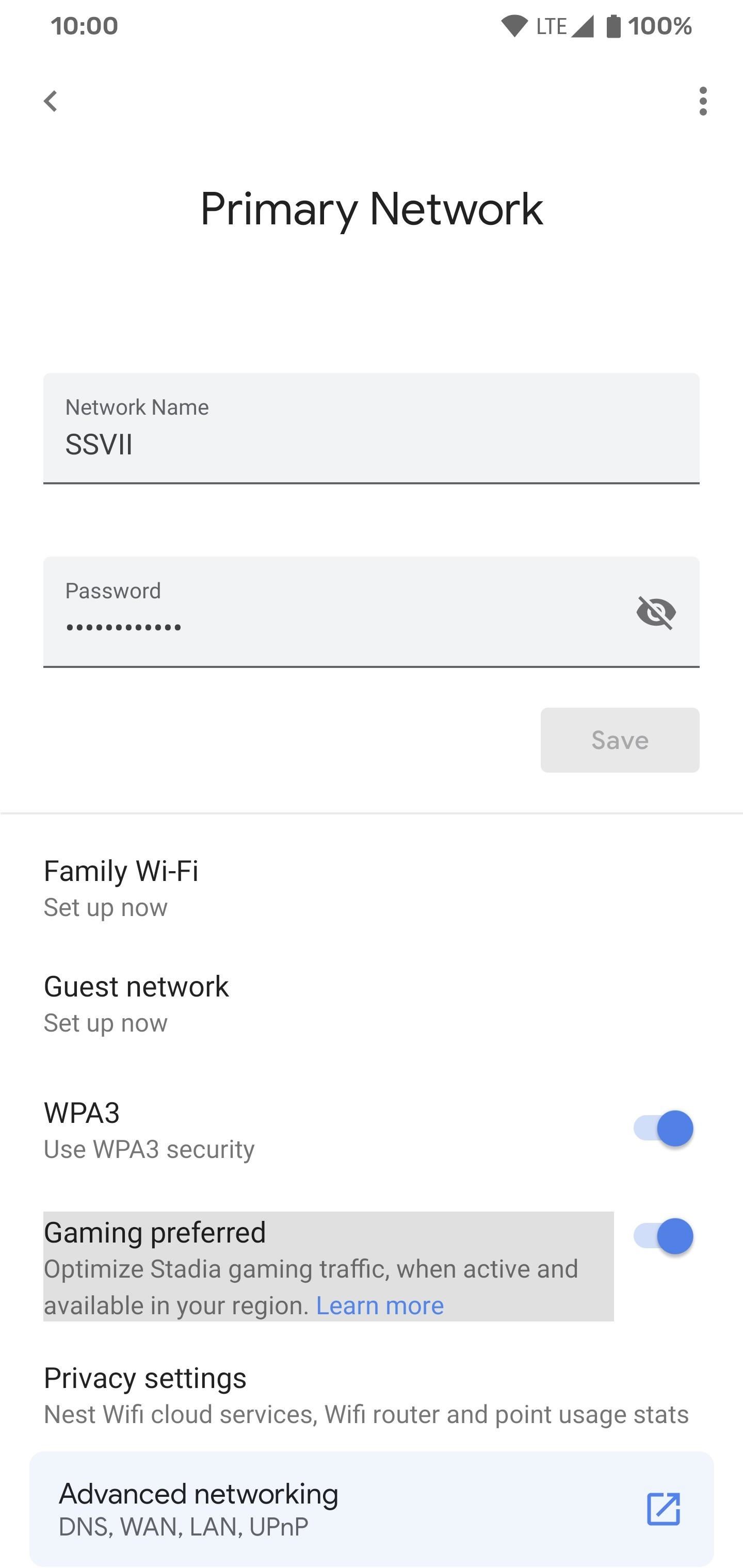 Enable Gaming Preferred Mode on Google Wifi or Nest Wifi for Smoother Stadia Streaming