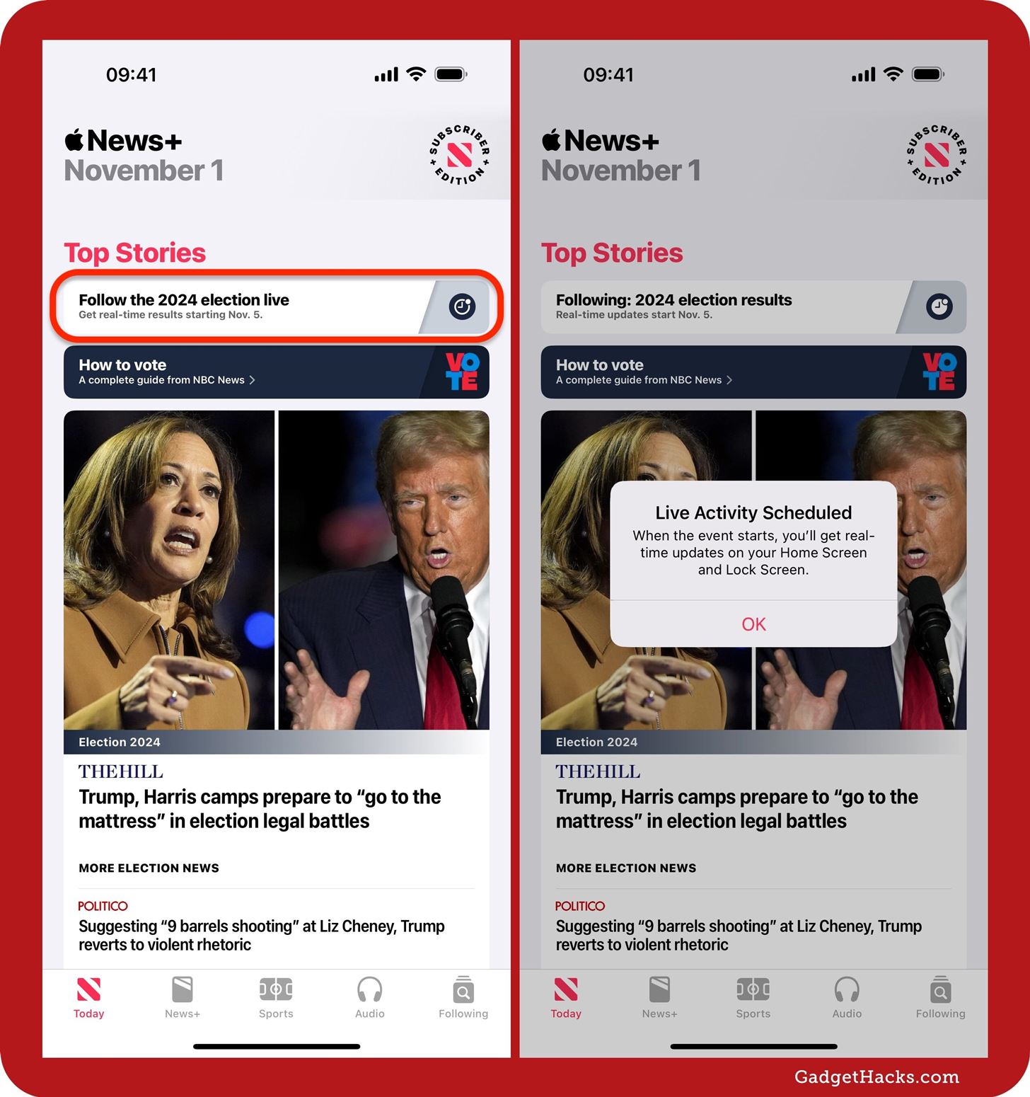 Follow the 2024 Election Results in Real Time with Apple News' Live Activity for iPhone, iPad, and Apple Watch