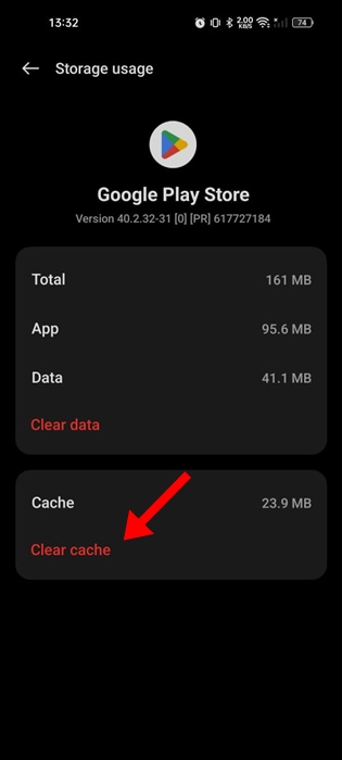 Clear Cache