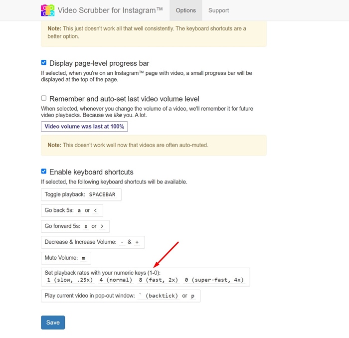 Set Playback Rates