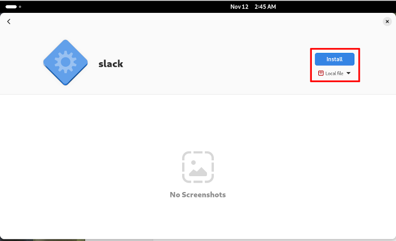 A picture of Slack on Fedora