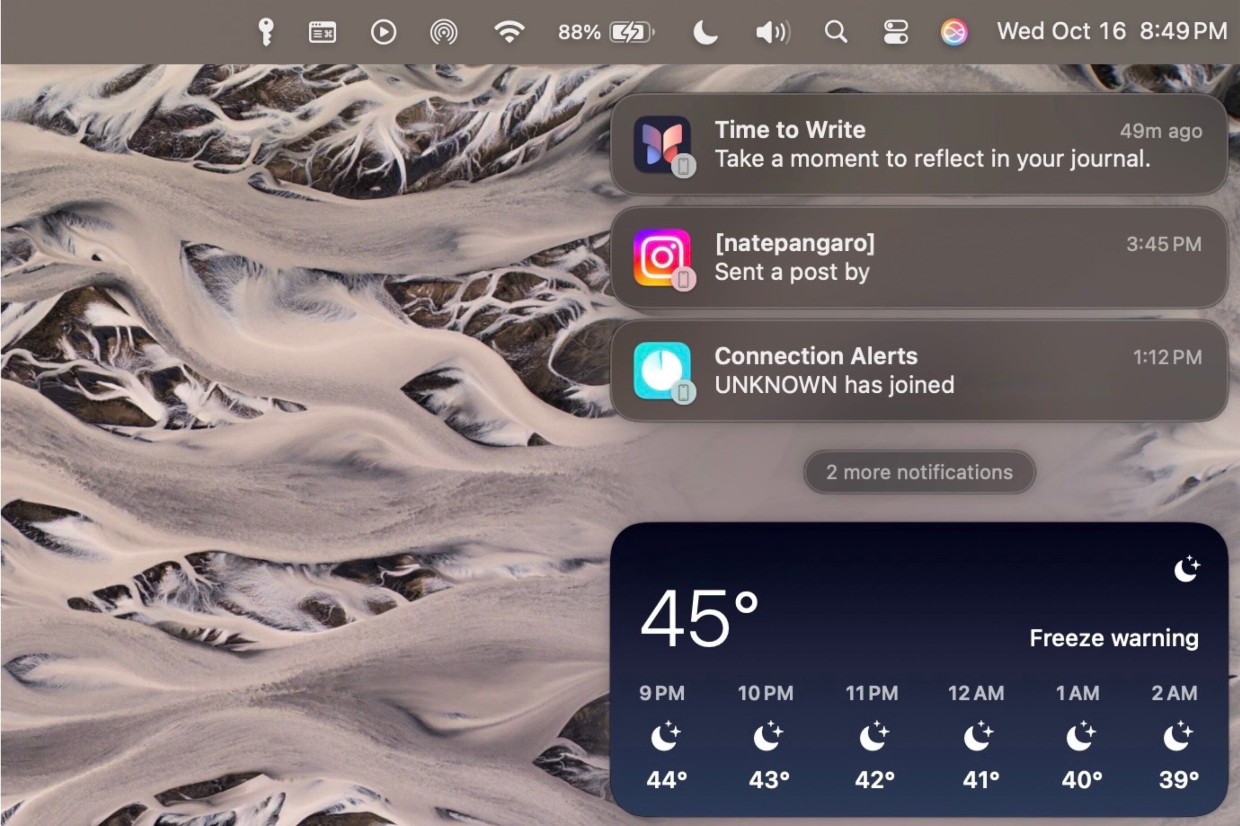 iOS notifications being shown on Mac from apps not macOS compatible.