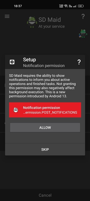 grant all permissions