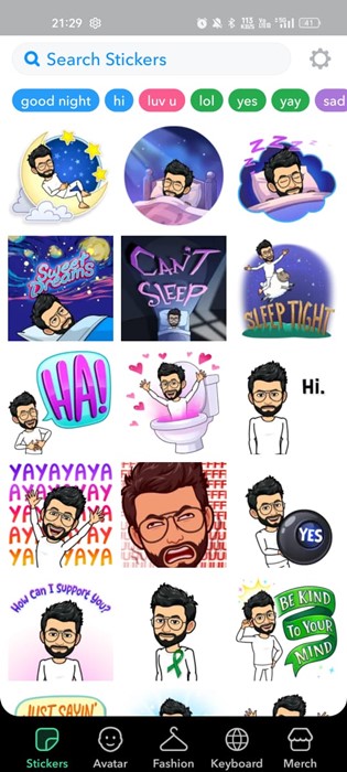 Snapchat Stickers