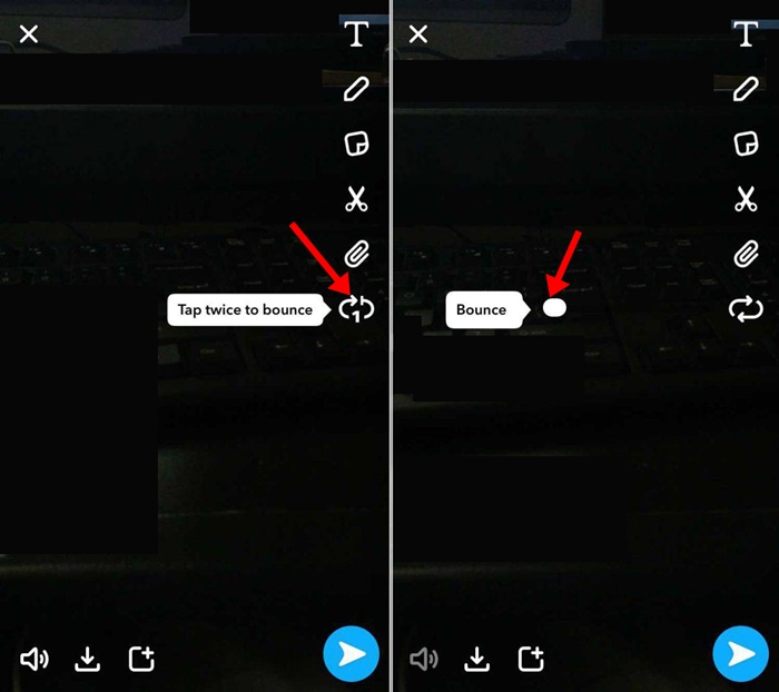 Make Video Bounce on Snapchat