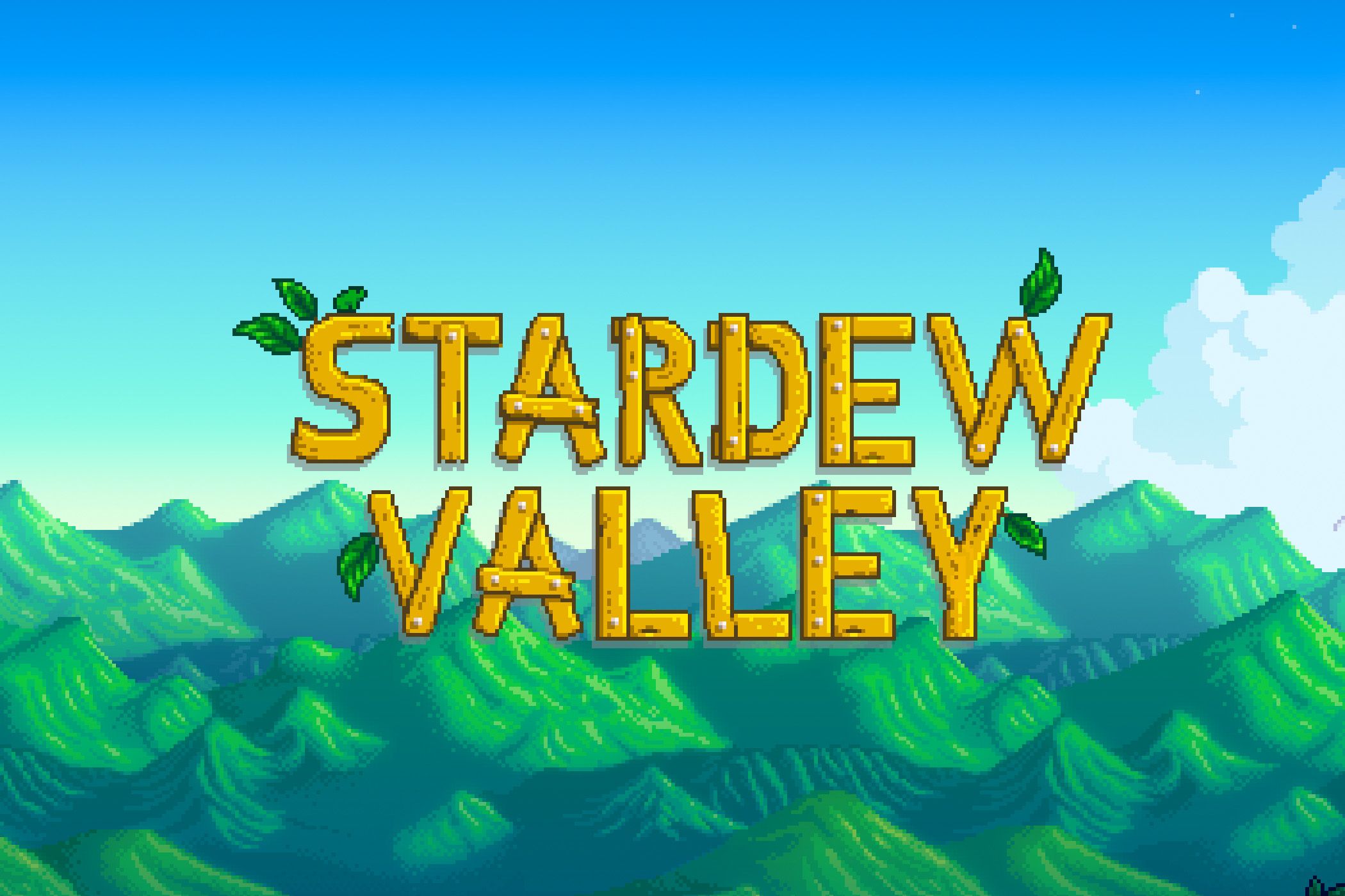 Stardew Valley game title artwork.