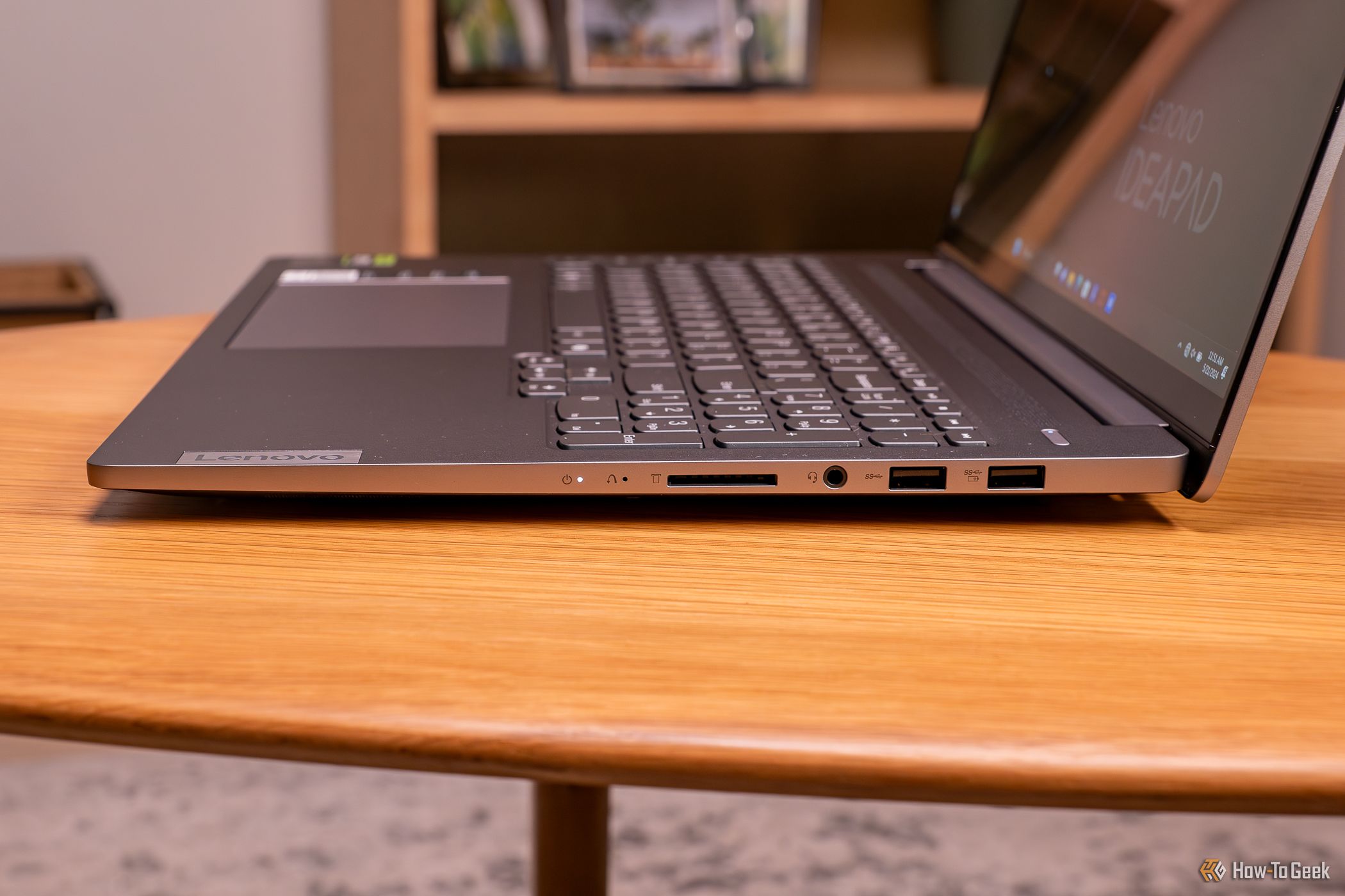 Ports on the right-hand of the Ideapad Pro 5i.