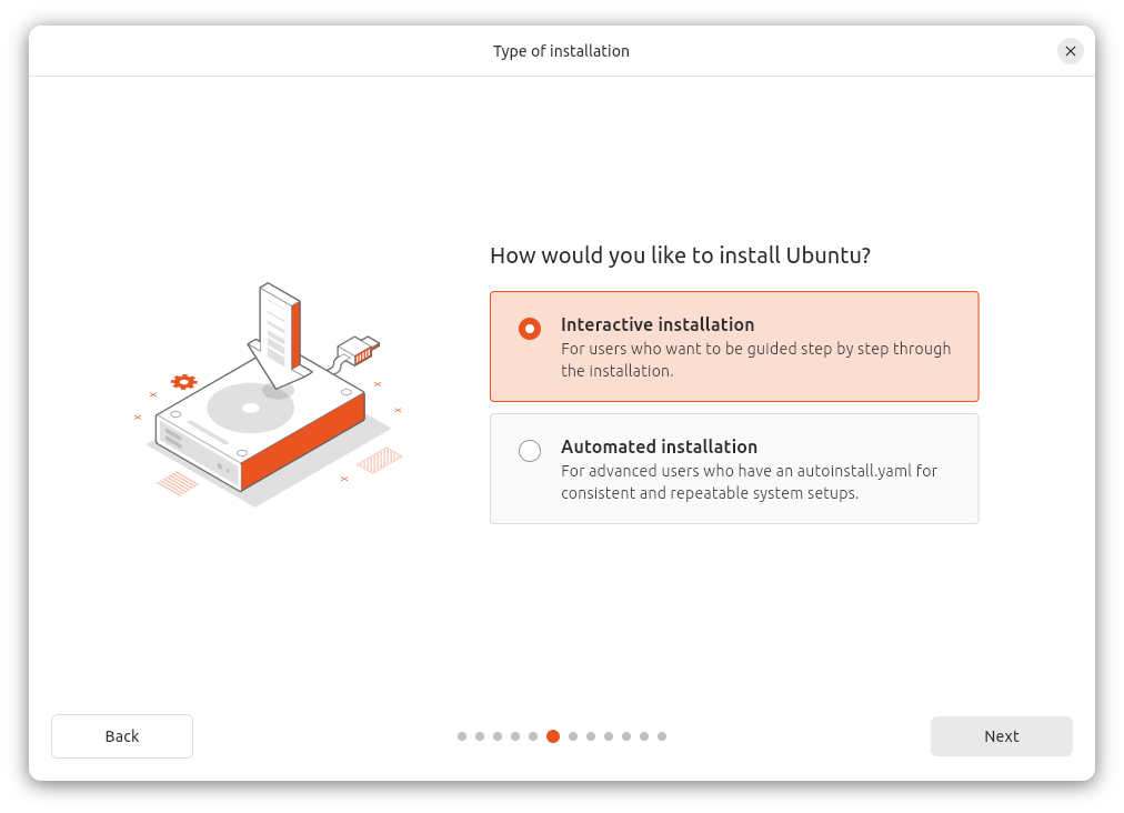 Unless you have a yaml file, you'll want to go with the interactive installation.