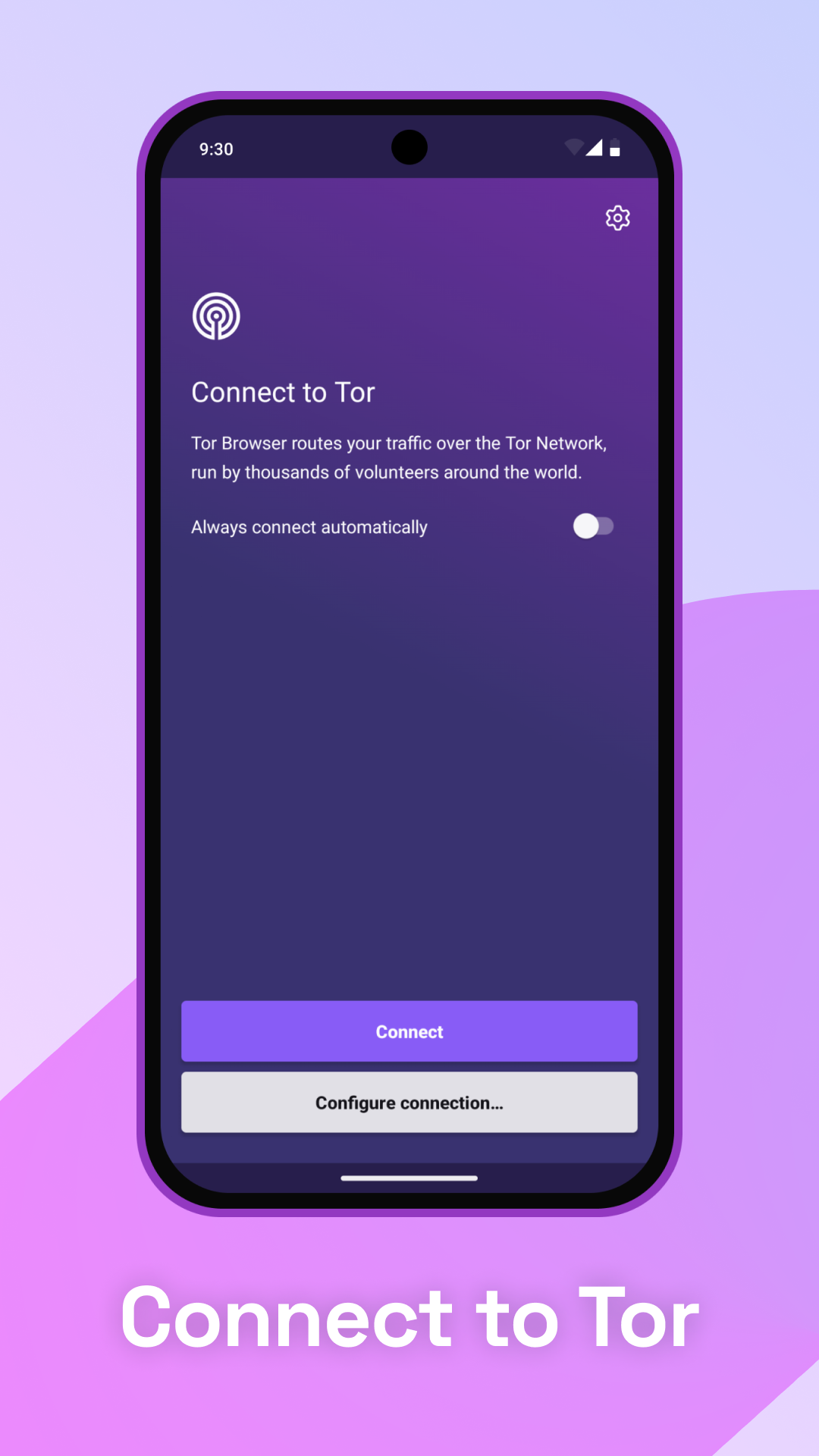 An ad for the Tor Browser Android app.