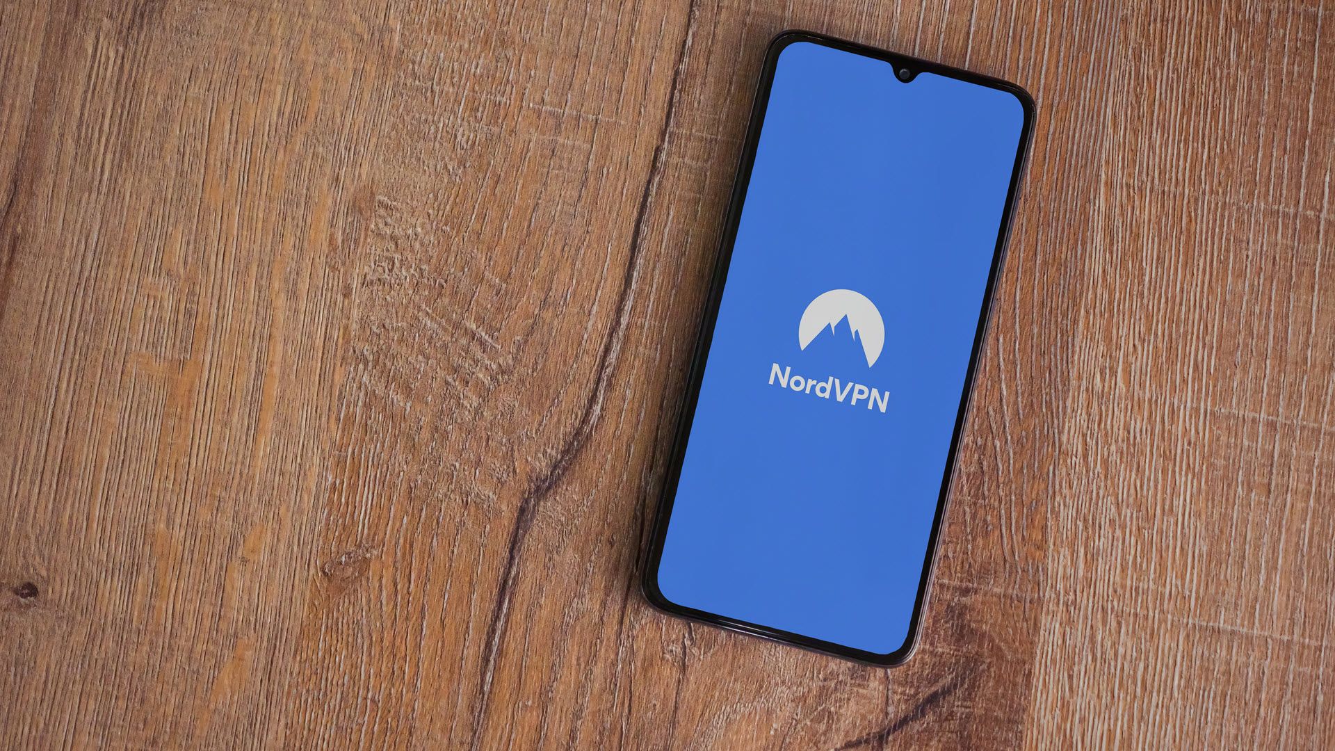 A phone with NordVPN open on it