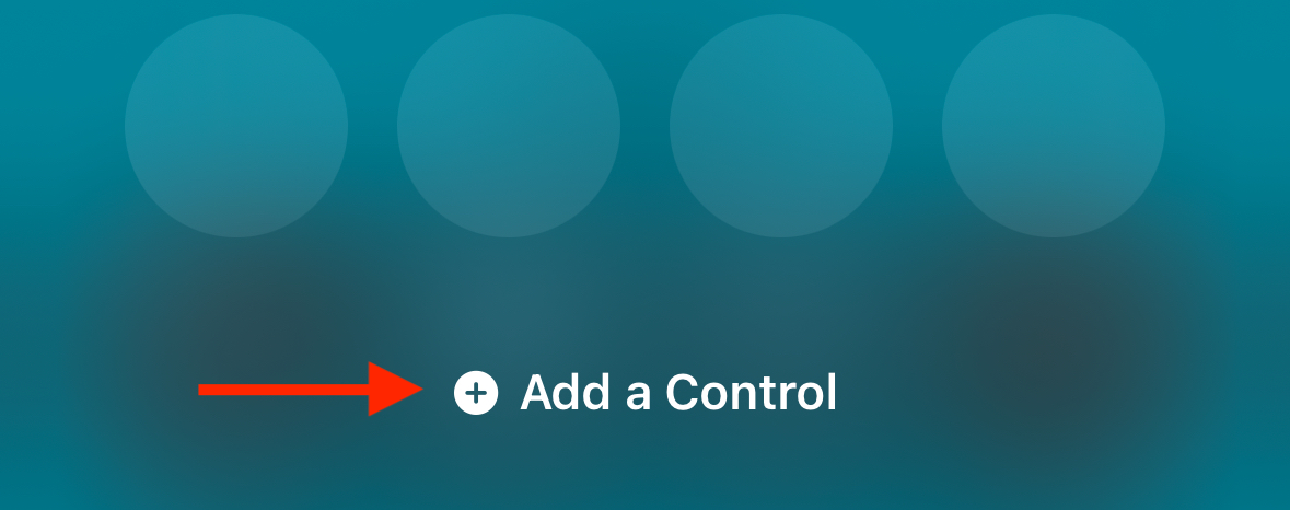 Add a Control in Control Center on iPhone.