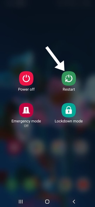 Restart your Samsung Galaxy Phone