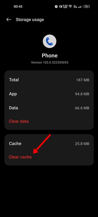 Clear Cache