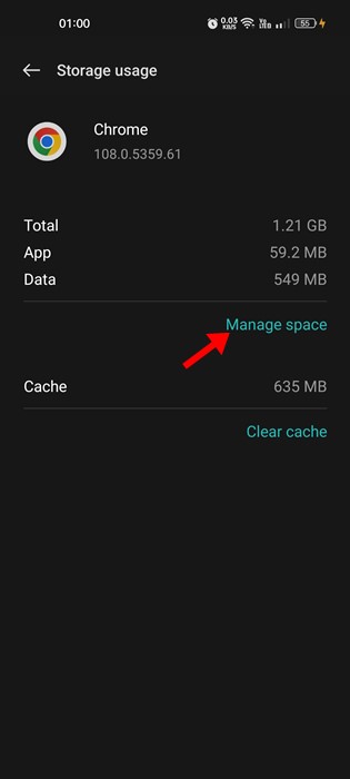 Manage space