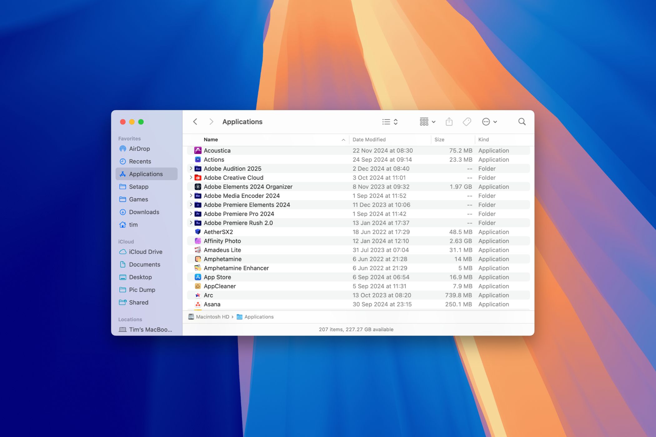 Finder on macOS 15 Sequoia.