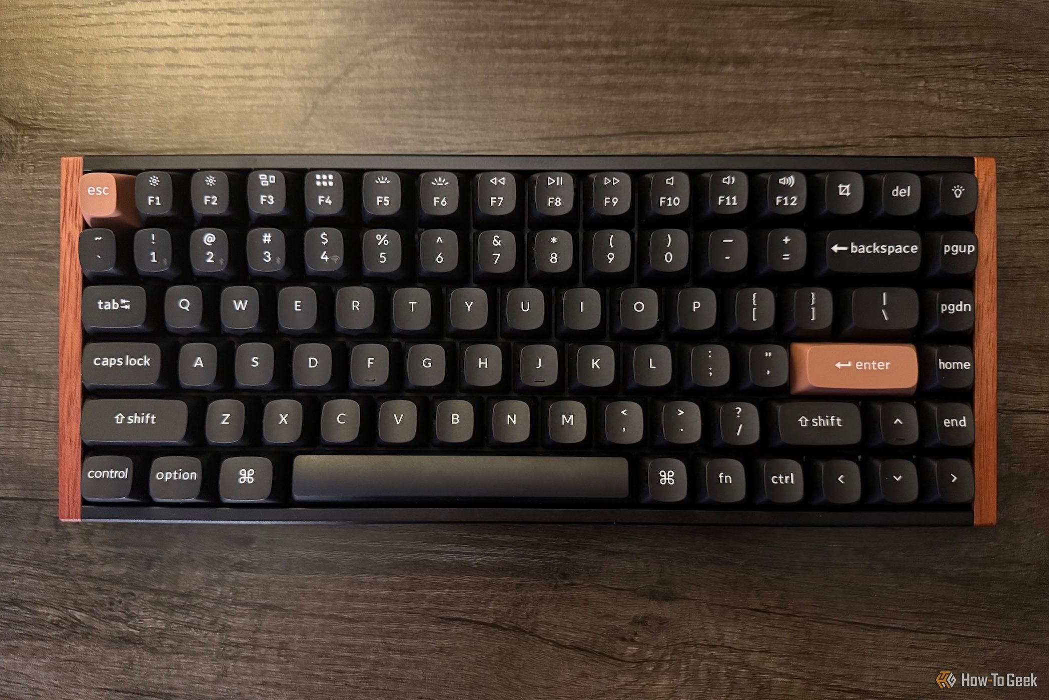 Keychron K2 HE Special Edition keyboard in black on a desk.