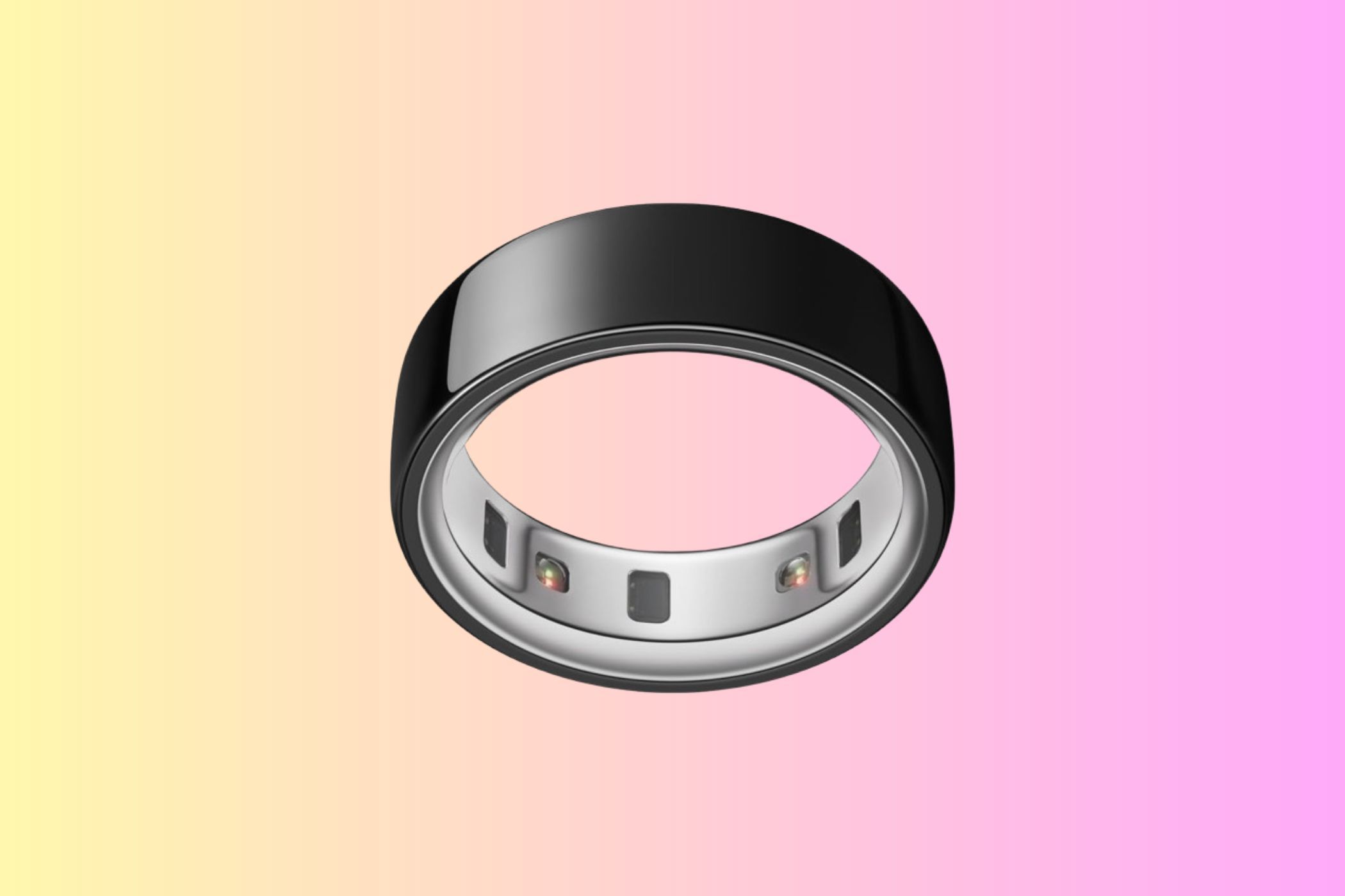 Oura Ring 4 on a gradient background