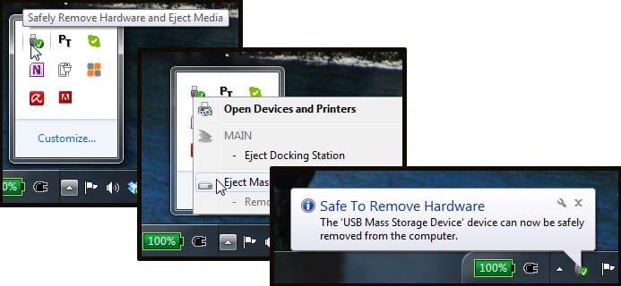 Safely Eject USB Device