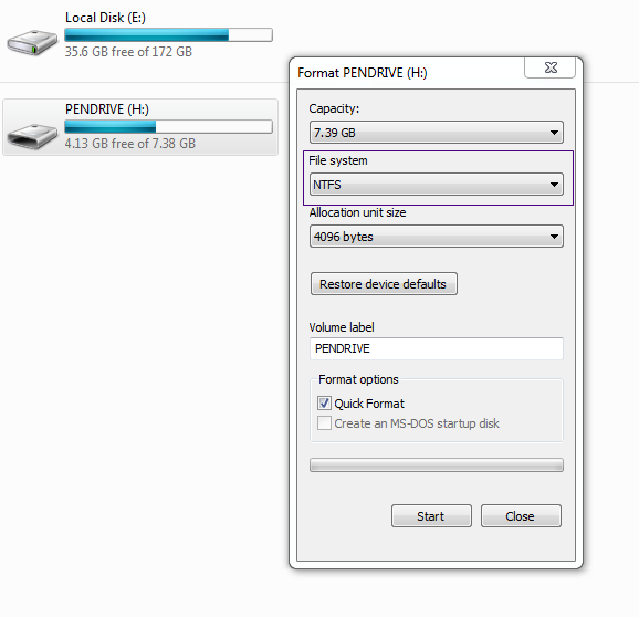 File Allocation Table Of Your Pendrive