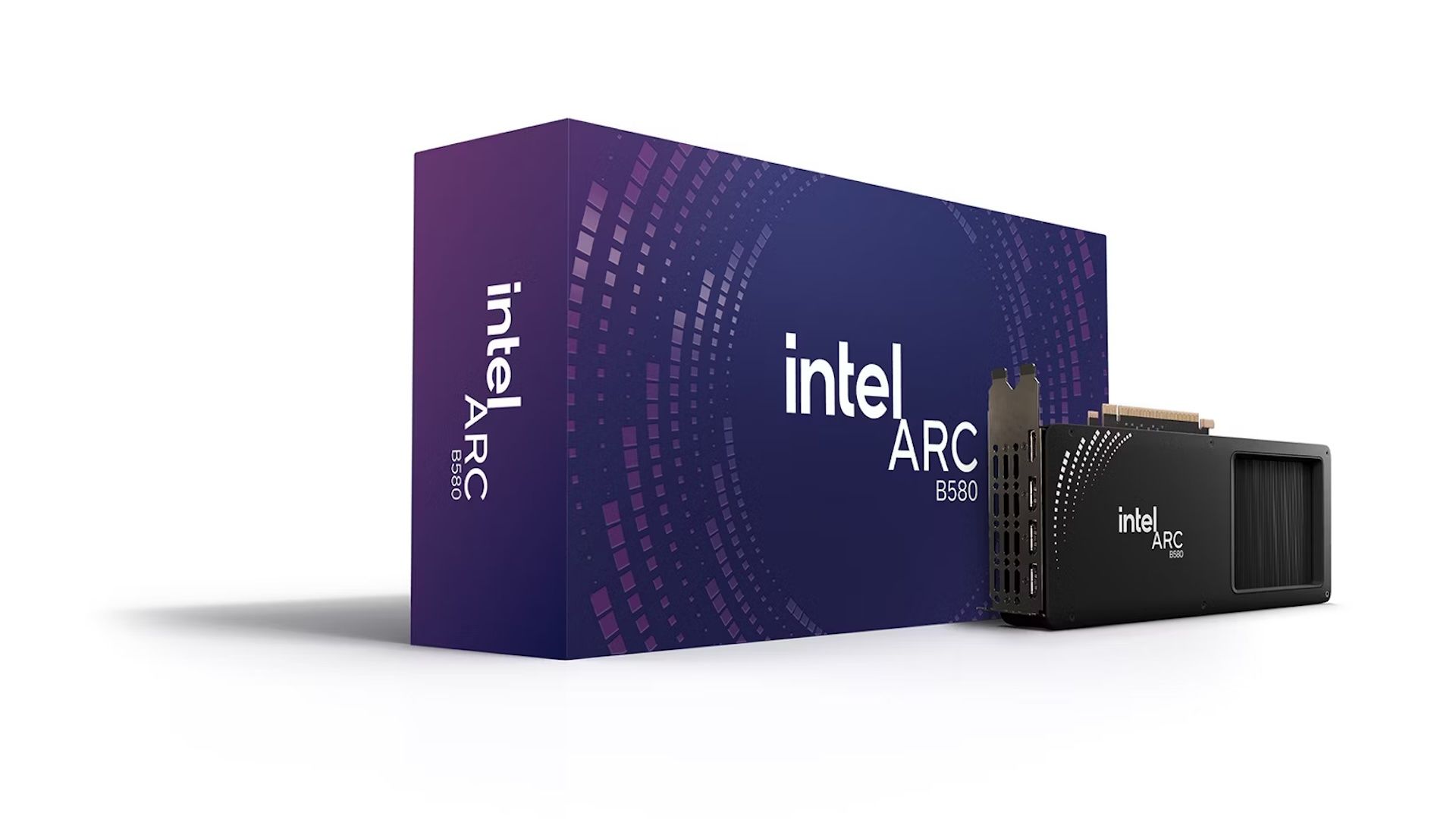 The Intel Arc B580 graphics card.