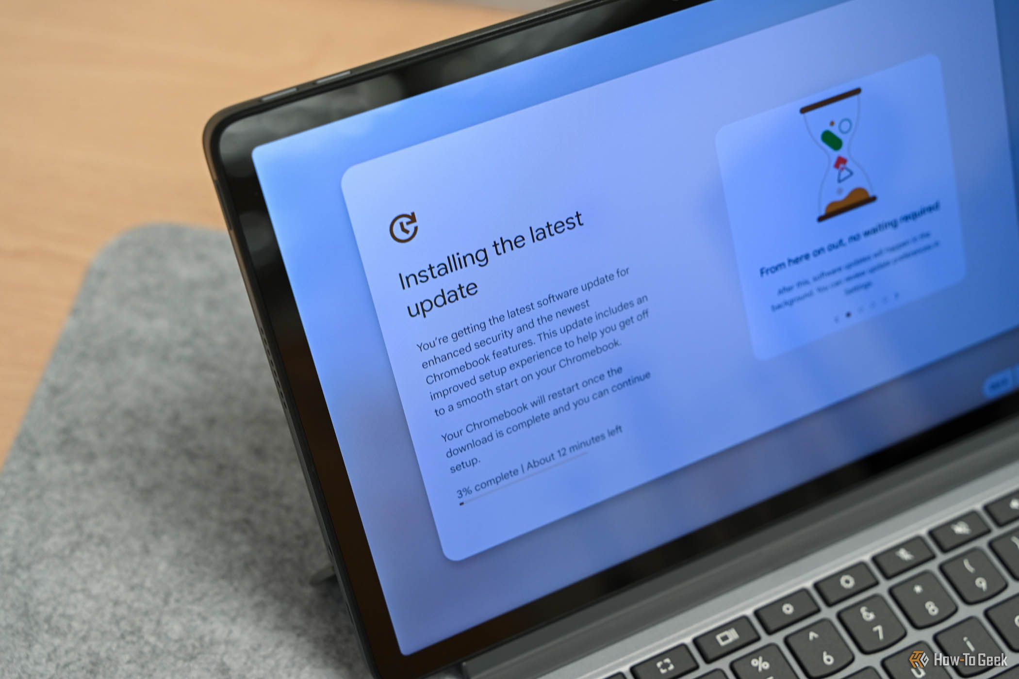 Updating the Lenovo Chromebook Duet 11-Inch.