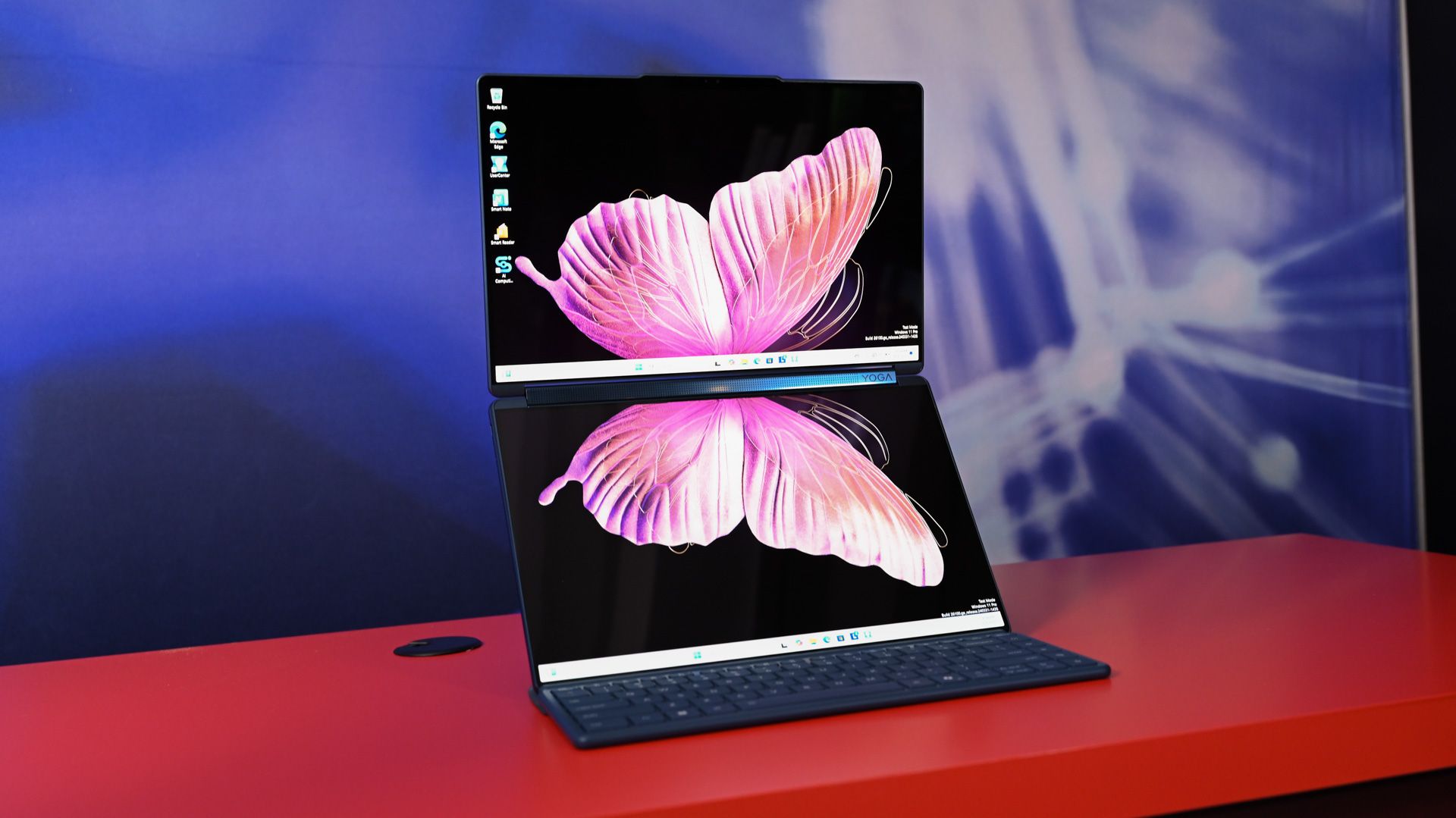 Lenovo Yoga Book 9i with two screens and a detachable keyboard.