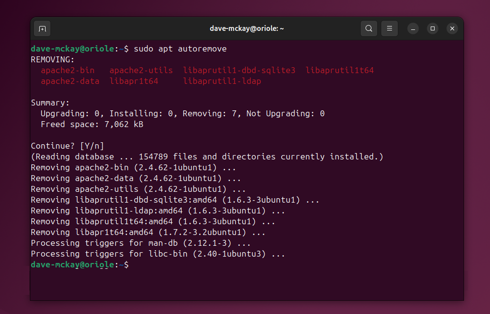 Running apt autoremove displays the files that will be removed, so you can make a judgement before proceeding.