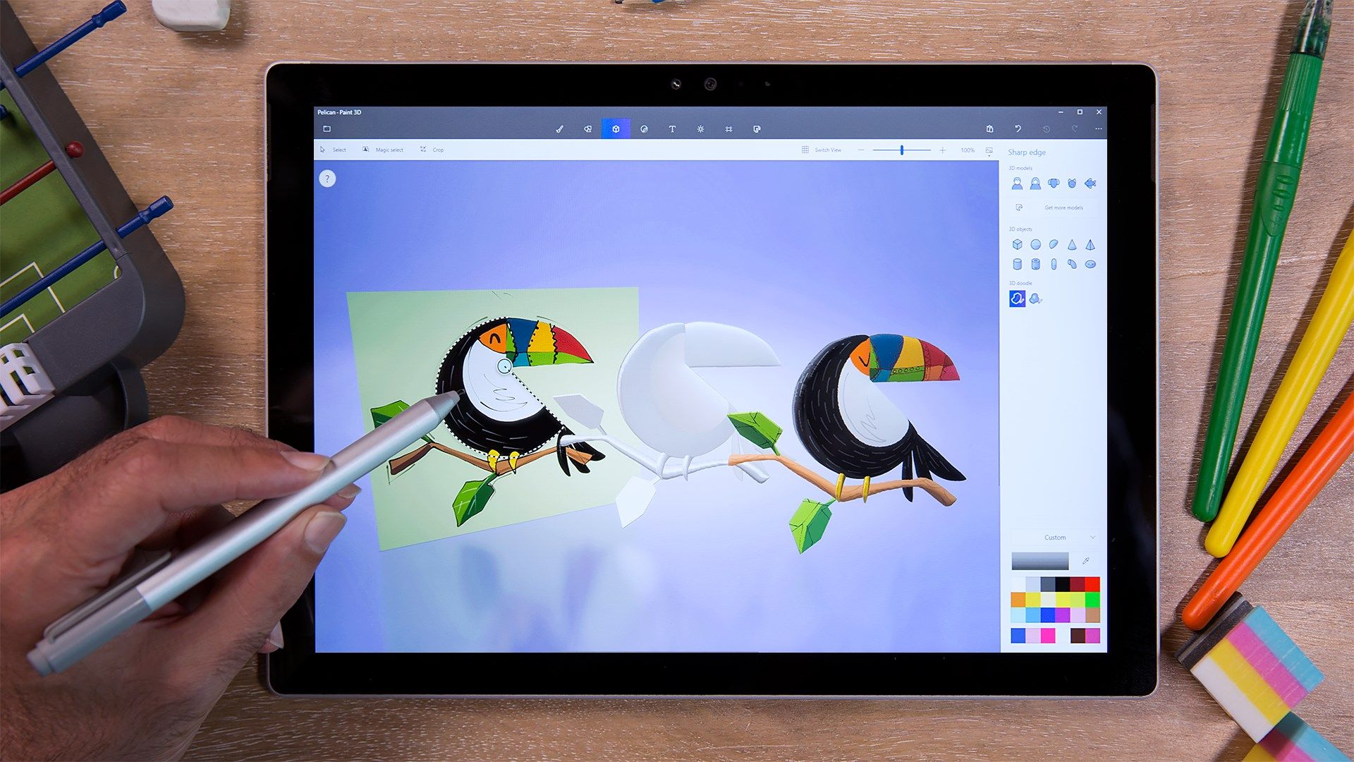 Paint 3D in use.