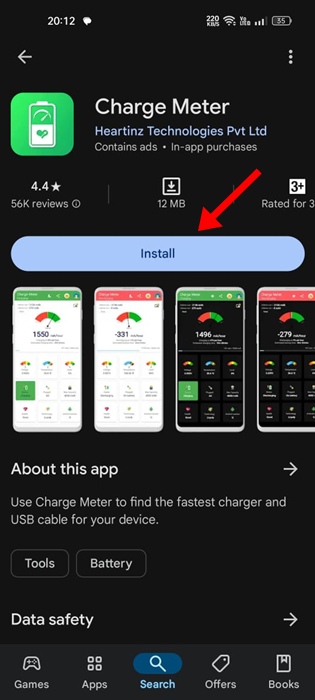 Charge Meter App