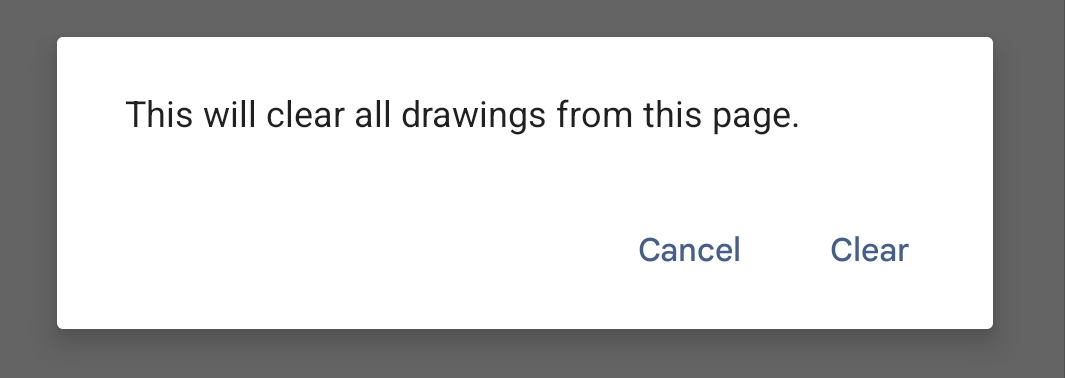 Clear the canvas in Google Keep