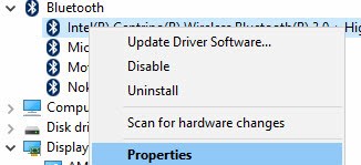 Updating Bluetooth Driver