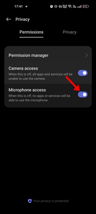 Microphone Permission