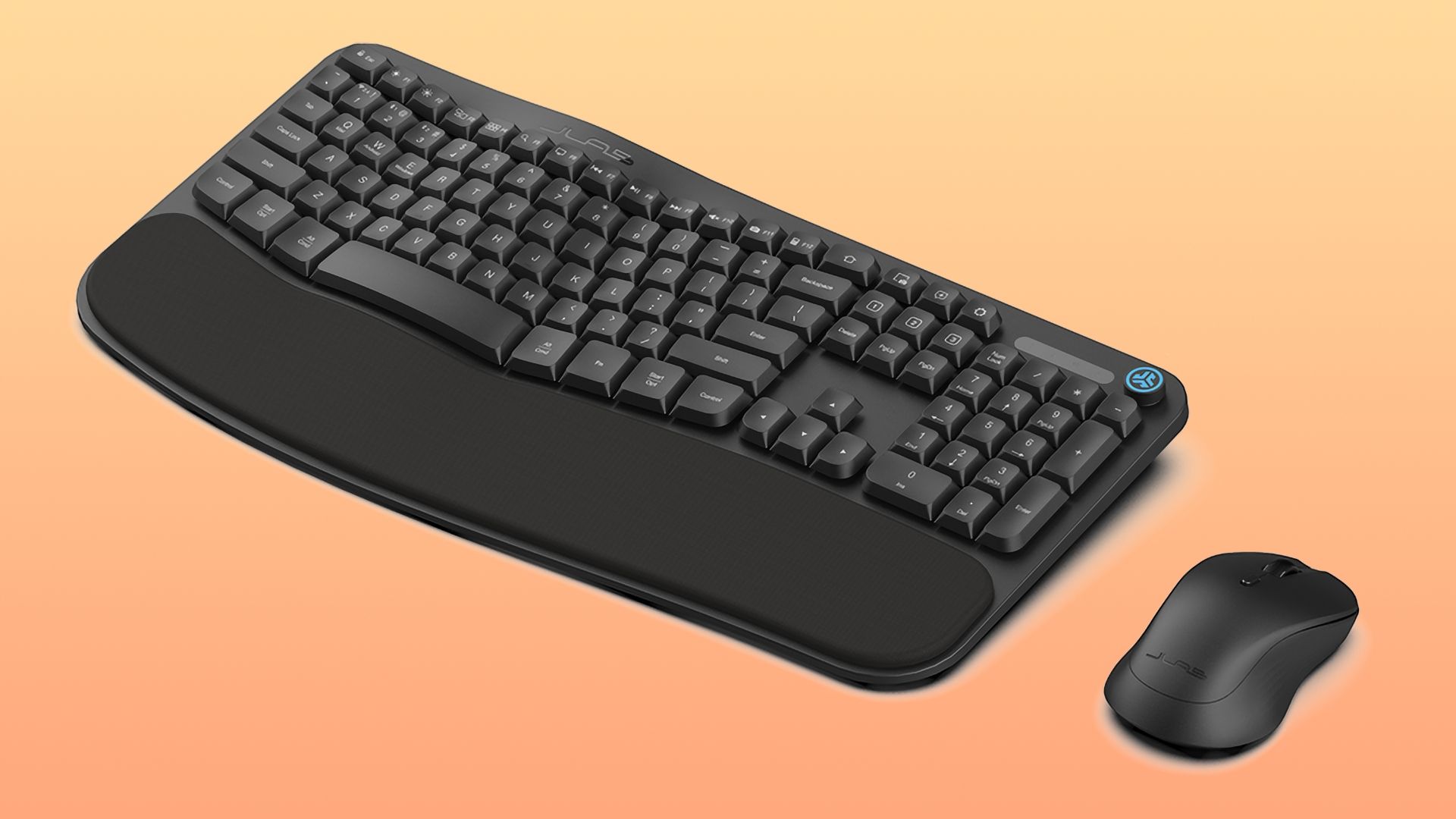 JLab's ergonomic keyboard and ambidextrous mouse.