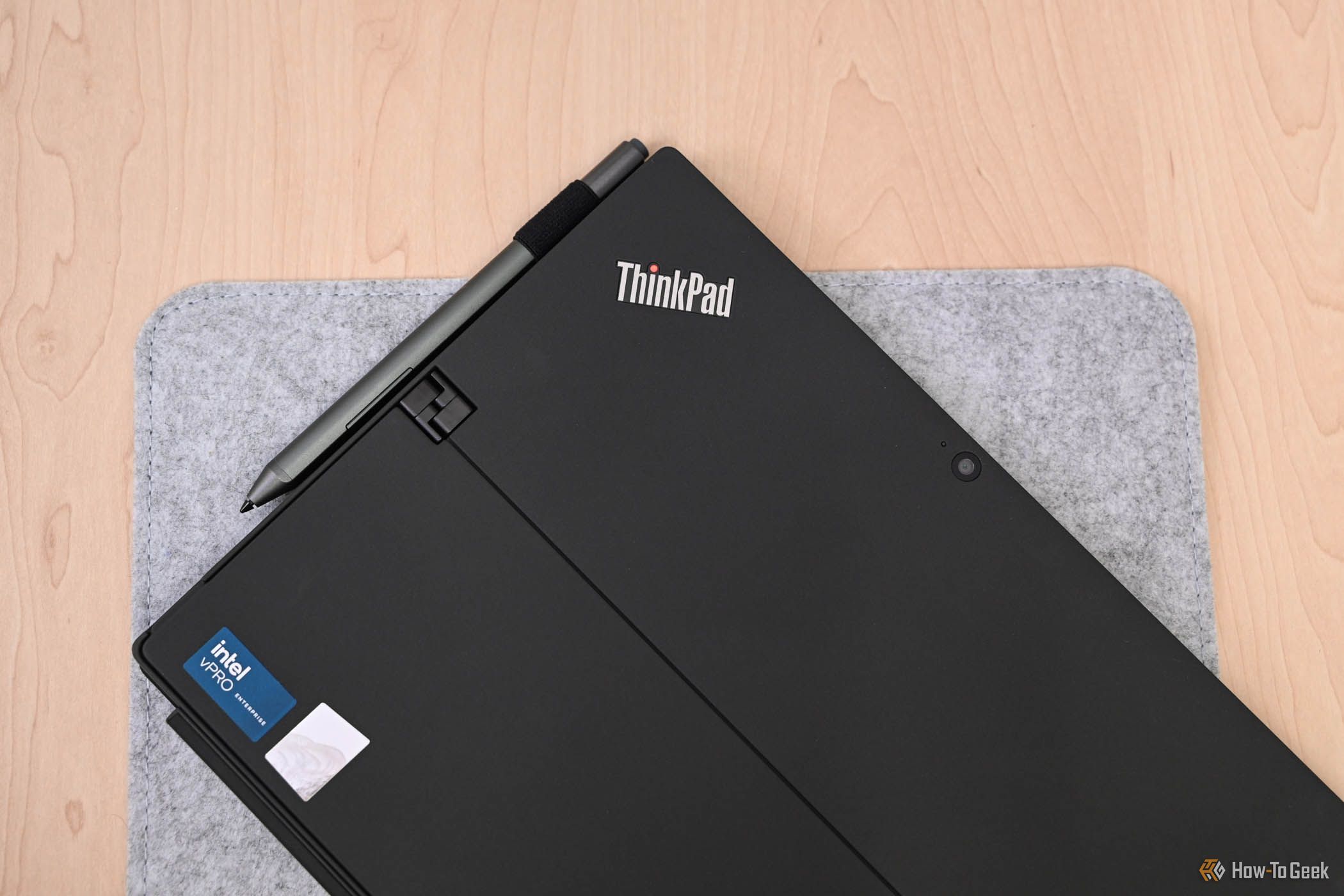 The Lenovo ThinkPad X12 Gen 2 Detachable closed.