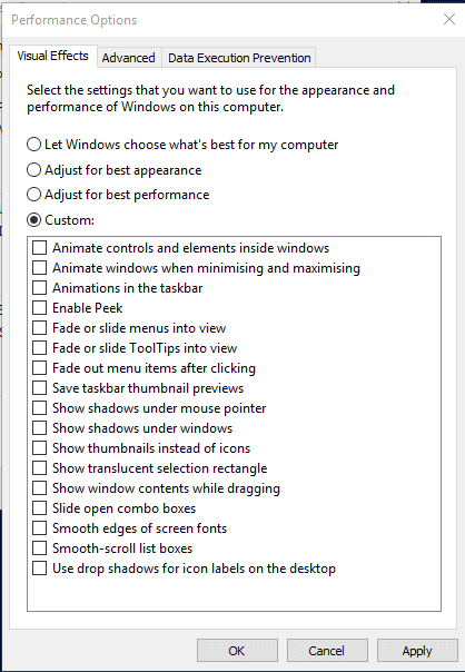 Reducing Animations