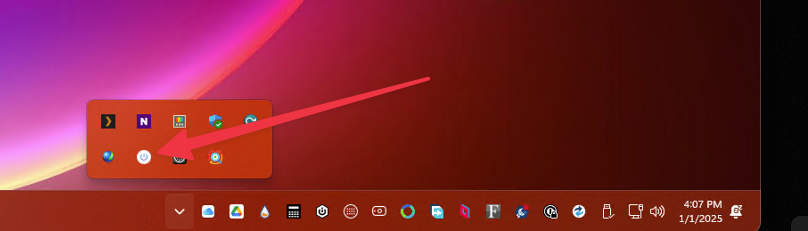 Wolow Companion app in the windows taskbar.