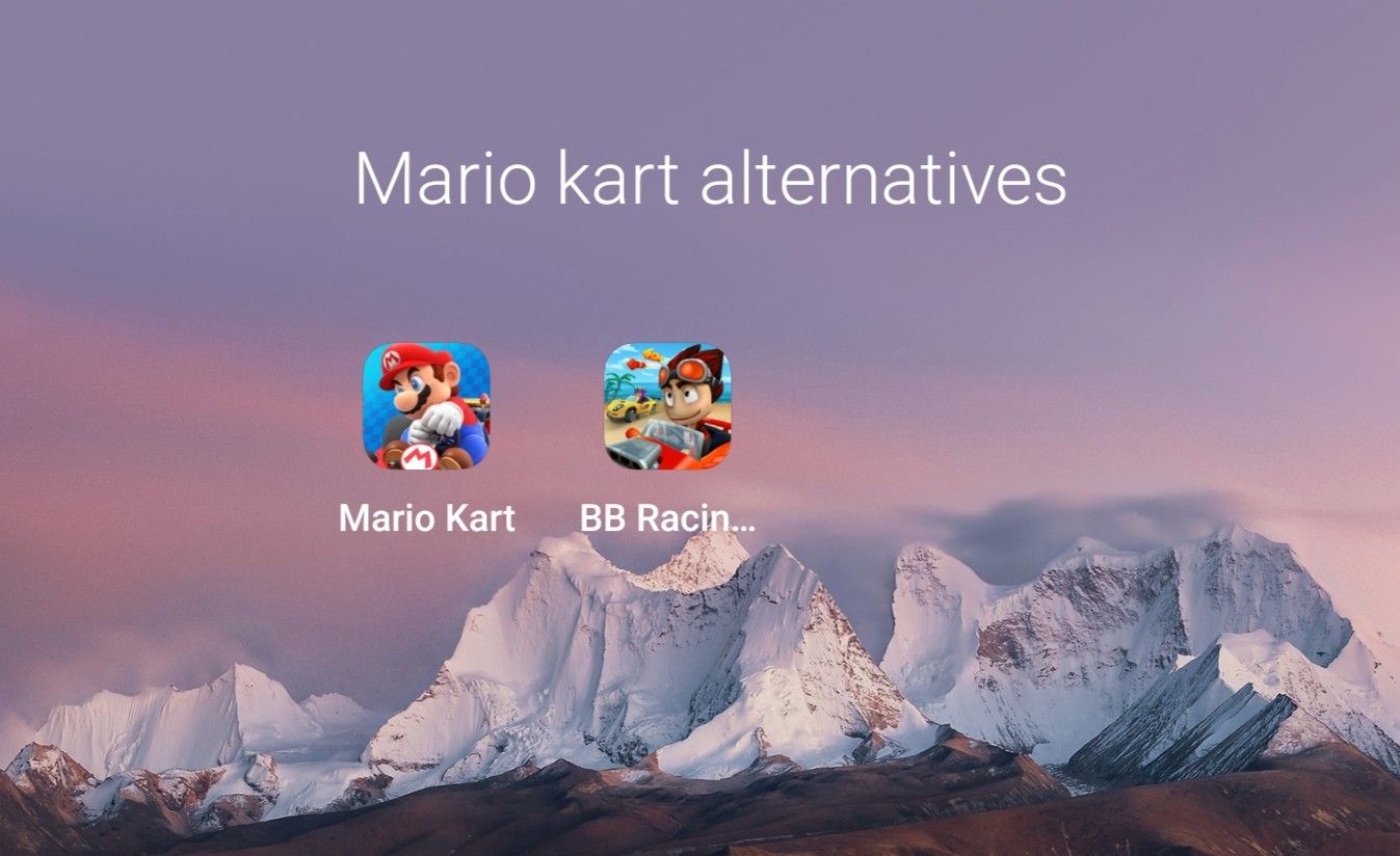 2 Mario Kart style games.