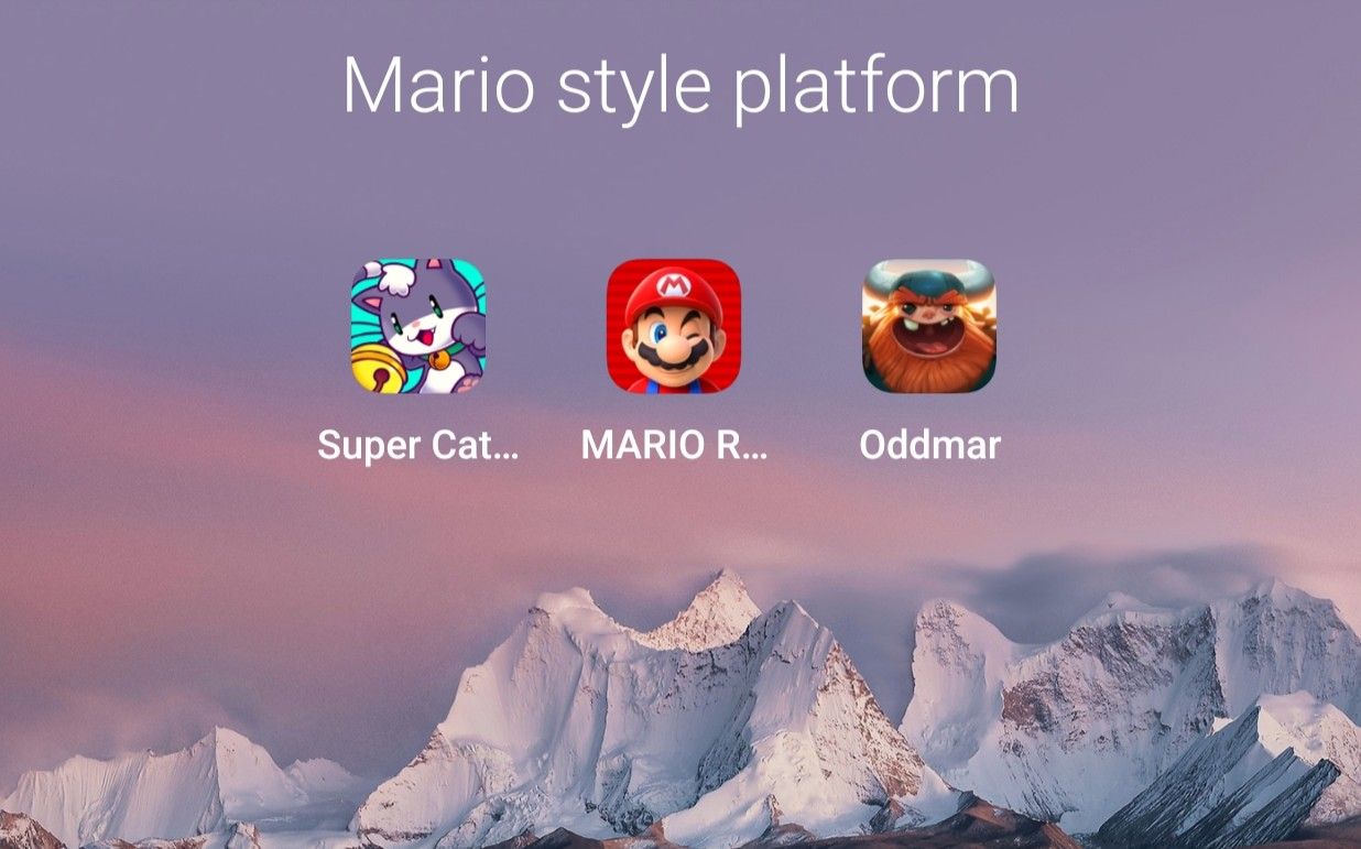 3 Super Mario style games.