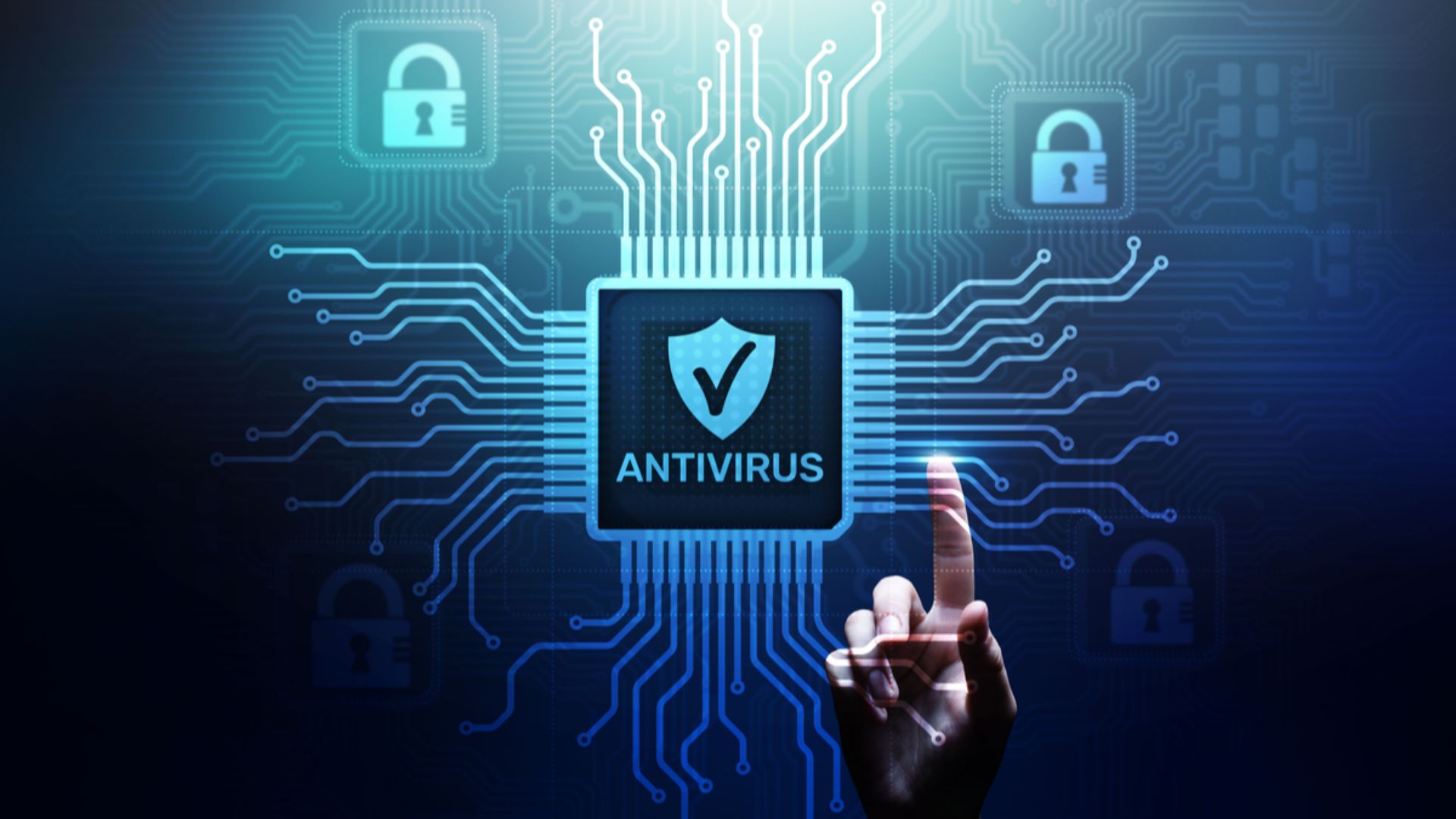 Antivirus software emblem graphic art