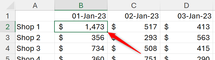 Cell B2 is selected in an Excel spreadsheet filled with data.