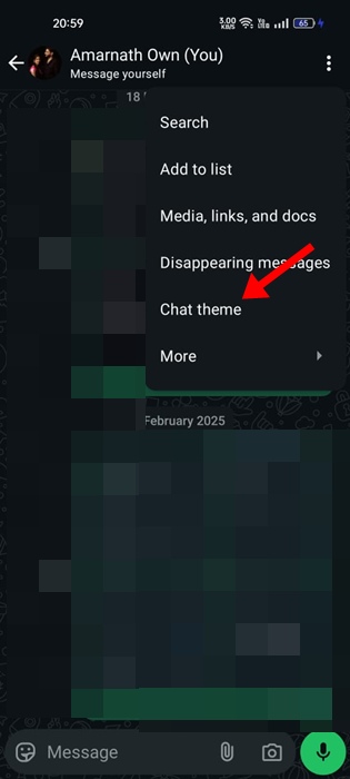 Chat theme