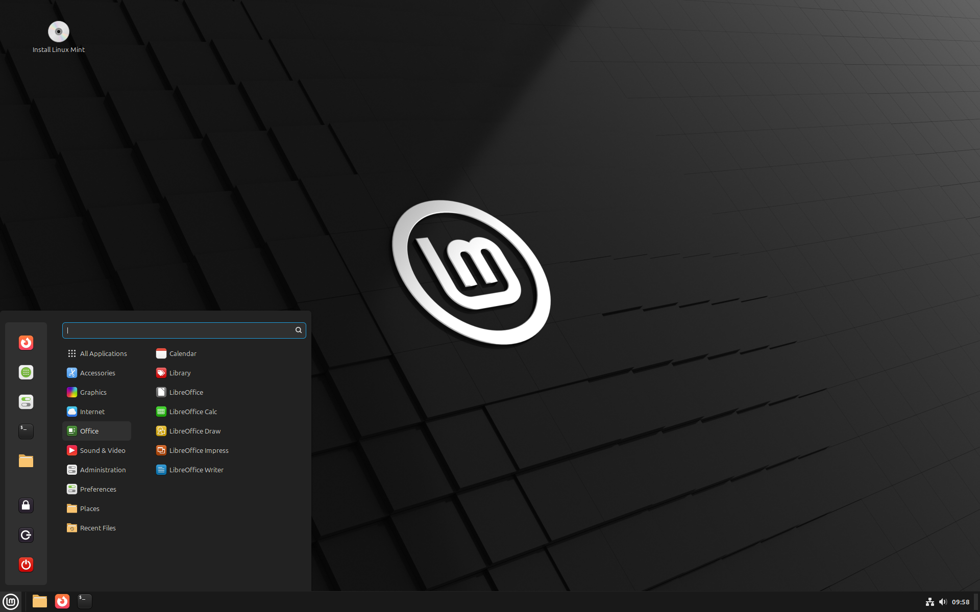 Linux Mint 22.1 Cinnamon desktop screenshot.