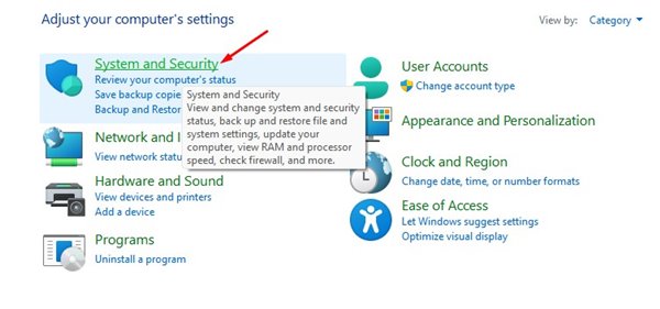 System and Security