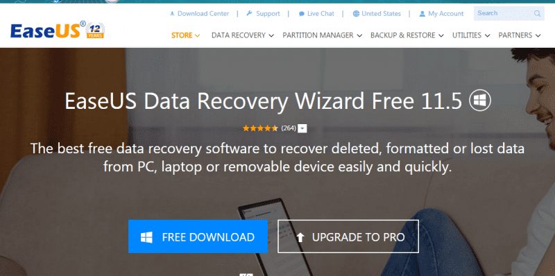 EaseUs Data Recovery Wizard