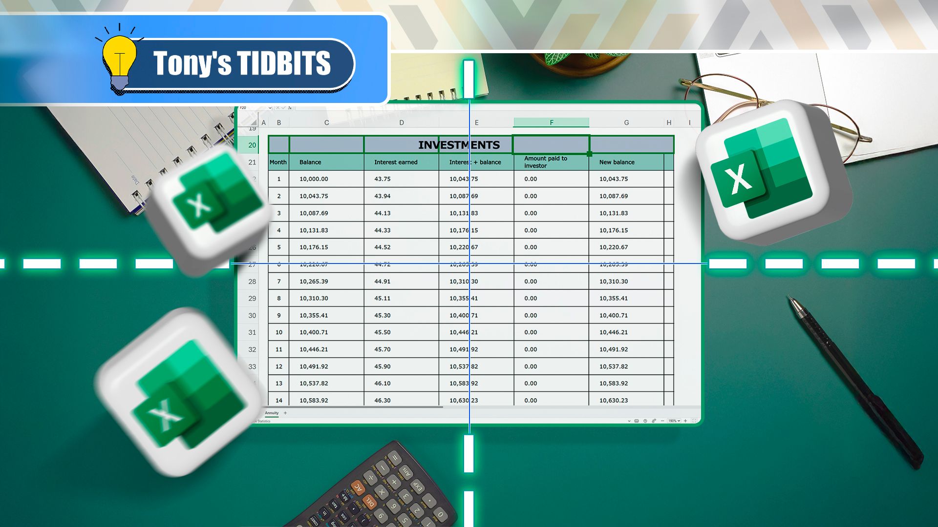 Excel spreadsheet highlighting a center-aligned cell, with alignment lines on the sides and the Excel logo.