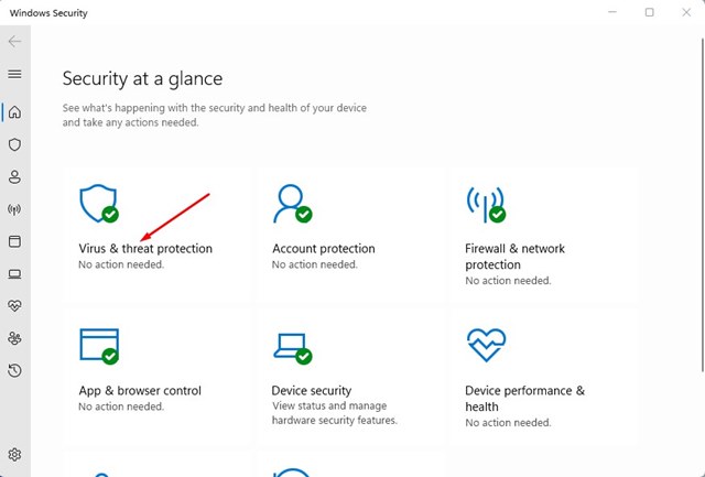 Virus & threat protection